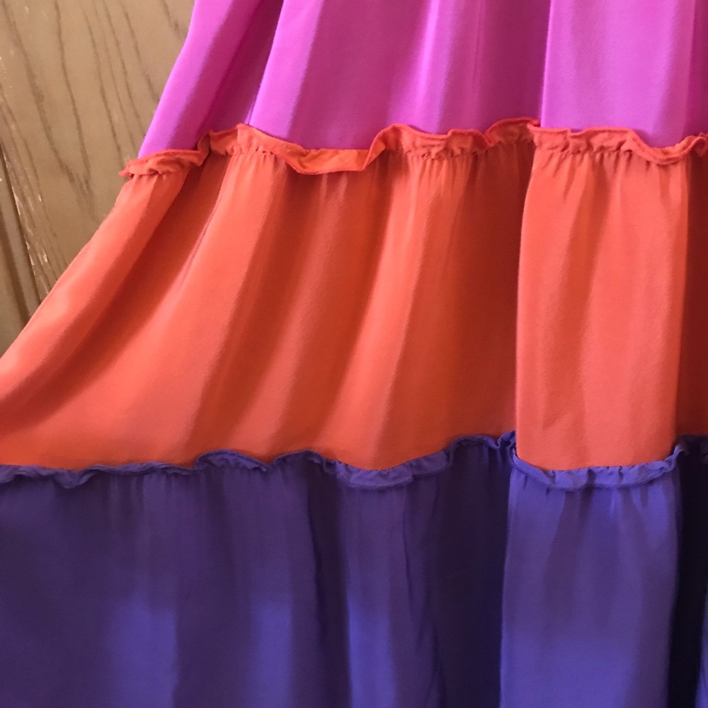 BCBGMaxAzria Racerback Colorblock Minidress - Picture 2 of 4
